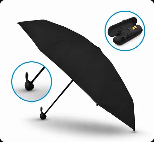 Payung Lipat Manual Kapsul 6 Sisi 90 cm