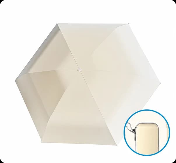 Payung Lipat Manual Mini 6 Sisi dengan Kotak 90 cm